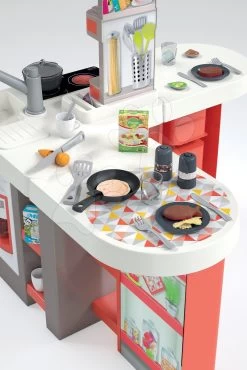 Küchenset Elektronisch Tefal Studio 360° XXL Bubble Smoby Karotte Und Ein 100-teiliges Set Obst, Gemüse Und Lebensmittel Mit Geschirr -Smoby 311046 d smoby kuchynka 8