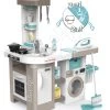 Set Elektronische Küche Mit Waschmaschine Und Bügelbrett Tefal Cleaning Kitchen 360° Smoby Und Ein Kinderwagen Dreifachkombination Maxi Cosi Mit Einem Stuhl, Einem Autositz Und Einer Schaukel SM311050-6