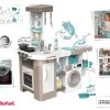Set Spielhaus Für Die Puppe Large Doll's Play Center Natur D'Amour Baby Nurse Smoby Und Eine Elektronische Küche Mit Waschmaschine Und Staubsauger 220376-12