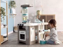 Set Elektronische Küche Mit Waschmaschine Und Bügelbrett Tefal Cleaning Kitchen 360° Smoby Und Ein Elektronischer Trainer V8 Driver Und Stabstaubsauger SM311050-21 -Smoby 311050 k smoby kuchynka 2