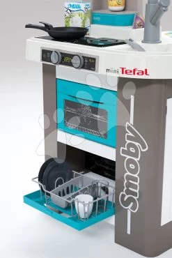 Elektronische Küche Tefal Studio Kitchen Bubble 360° Smoby Mit Magischem Sprudeln Und 28 Accessoires 100 Cm Hoch (Arbeitsplatte 51 Cm) SM311051 -Smoby 311051 g smoby kuchynka