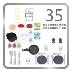 Spielküche Mit Ton Und Licht Tech Edition Kitchen Smoby Mit Funktionalen Geräten Und Speisen Und 35 Zubehör 100 Cm Hoch/51 Cm Theke 10 Spielküche Mit Ton Und Licht Tech Edition Kitchen Smoby Mit Funktionalen Geräten Und Speisen Und 35 Zubehör 100 Cm Hoch/51 Cm Theke -Smoby 311052 b smob kuchynka