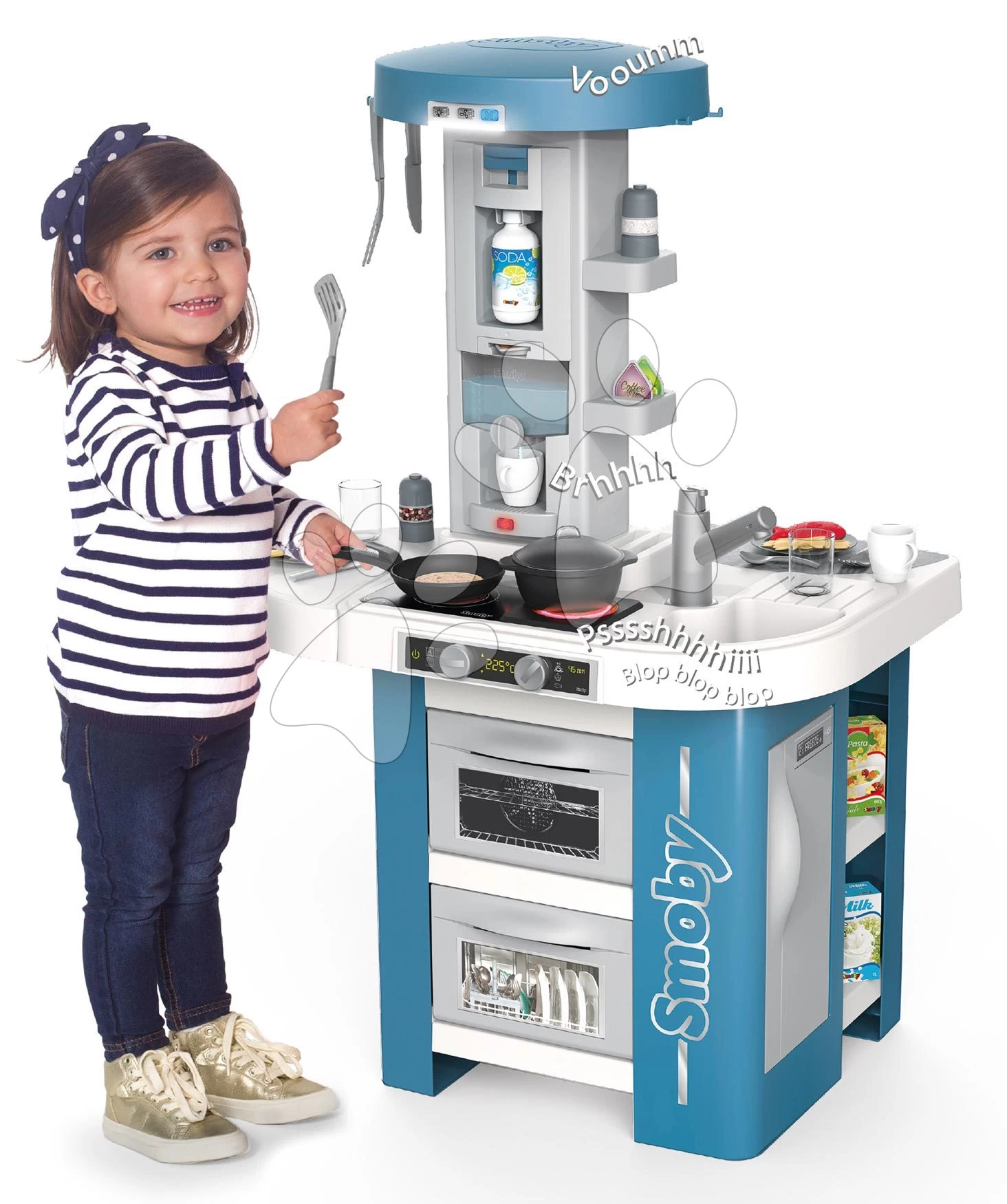 Spielküche Mit Ton Und Licht Tech Edition Kitchen Smoby Mit Funktionalen Geräten Und Speisen Und 35 Zubehör 100 Cm Hoch/51 Cm Theke 4 Spielküche Mit Ton Und Licht Tech Edition Kitchen Smoby Mit Funktionalen Geräten Und Speisen Und 35 Zubehör 100 Cm Hoch/51 Cm Theke – Bild 4