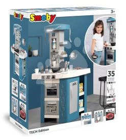 Spielküche Mit Ton Und Licht Tech Edition Kitchen Smoby Mit Funktionalen Geräten Und Speisen Und 35 Zubehör 100 Cm Hoch/51 Cm Theke 13 Spielküche Mit Ton Und Licht Tech Edition Kitchen Smoby Mit Funktionalen Geräten Und Speisen Und 35 Zubehör 100 Cm Hoch/51 Cm Theke -Smoby 311052 g smob kuchynka