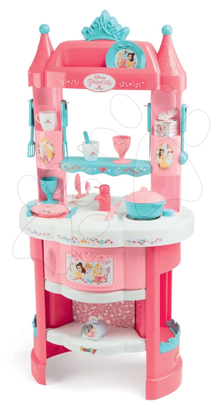 Küchenset Prinzessin Smoby Mit Türmchen Und 19 Zubehörteilen Doppelseitig Und Servierwagen Mit Teeservice 1 Küchenset Prinzessin Smoby Mit Türmchen Und 19 Zubehörteilen Doppelseitig Und Servierwagen Mit Teeservice