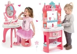 Küchenset Prinzessin Smoby Mit Türmchen Und 19 Zubehör Doppelseitig Und Ein Kosmetiktisch Mit Stuhl -Smoby 311700set 3 smoby set 2