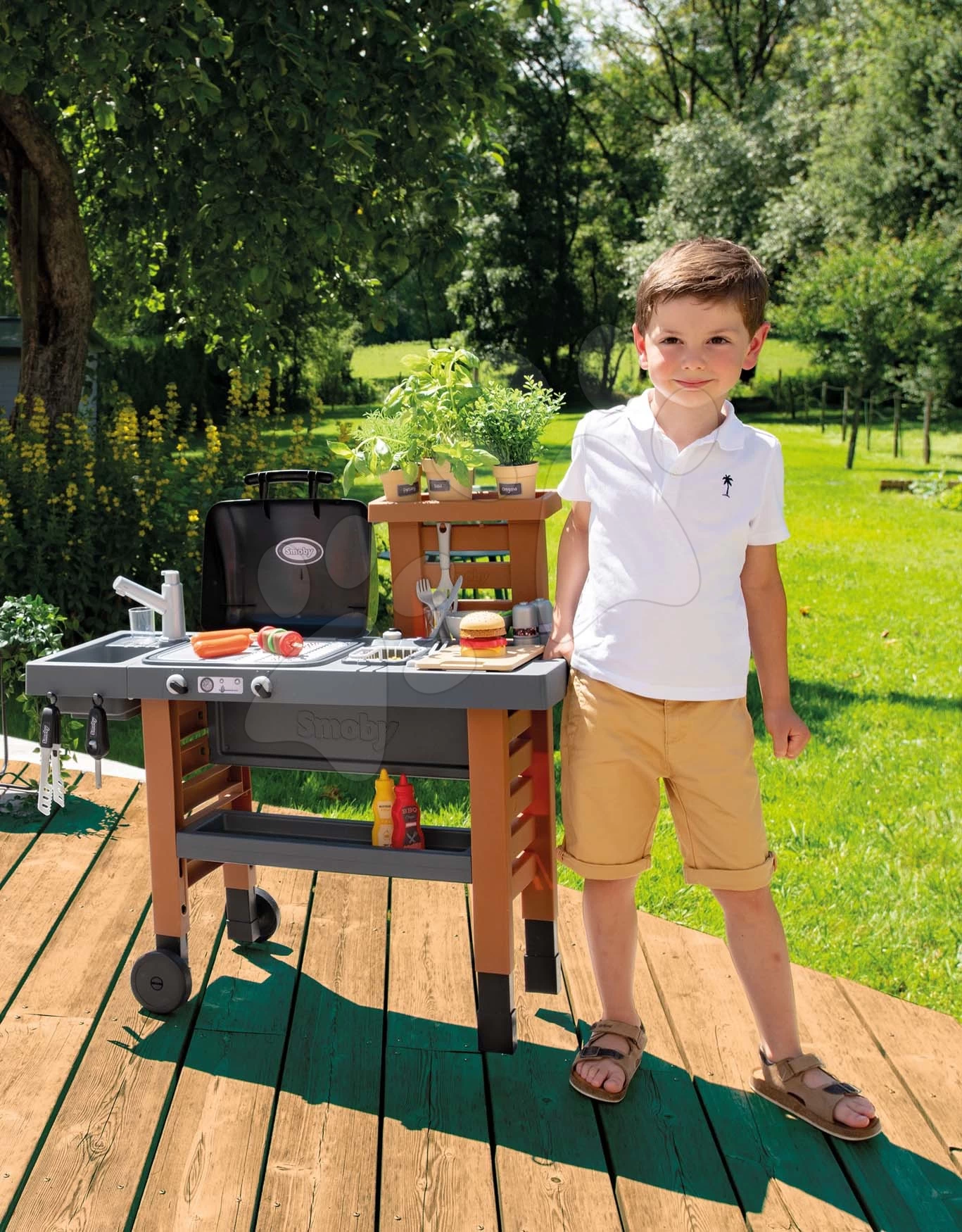 Set Rutsche Toboggan XL Smoby Mit Wasserlänge 230 Cm Und Peppy-Gartenwagen Mit Schwenkrädern 13 Set Rutsche Toboggan XL Smoby Mit Wasserlänge 230 Cm Und Peppy-Gartenwagen Mit Schwenkrädern – Bild 13