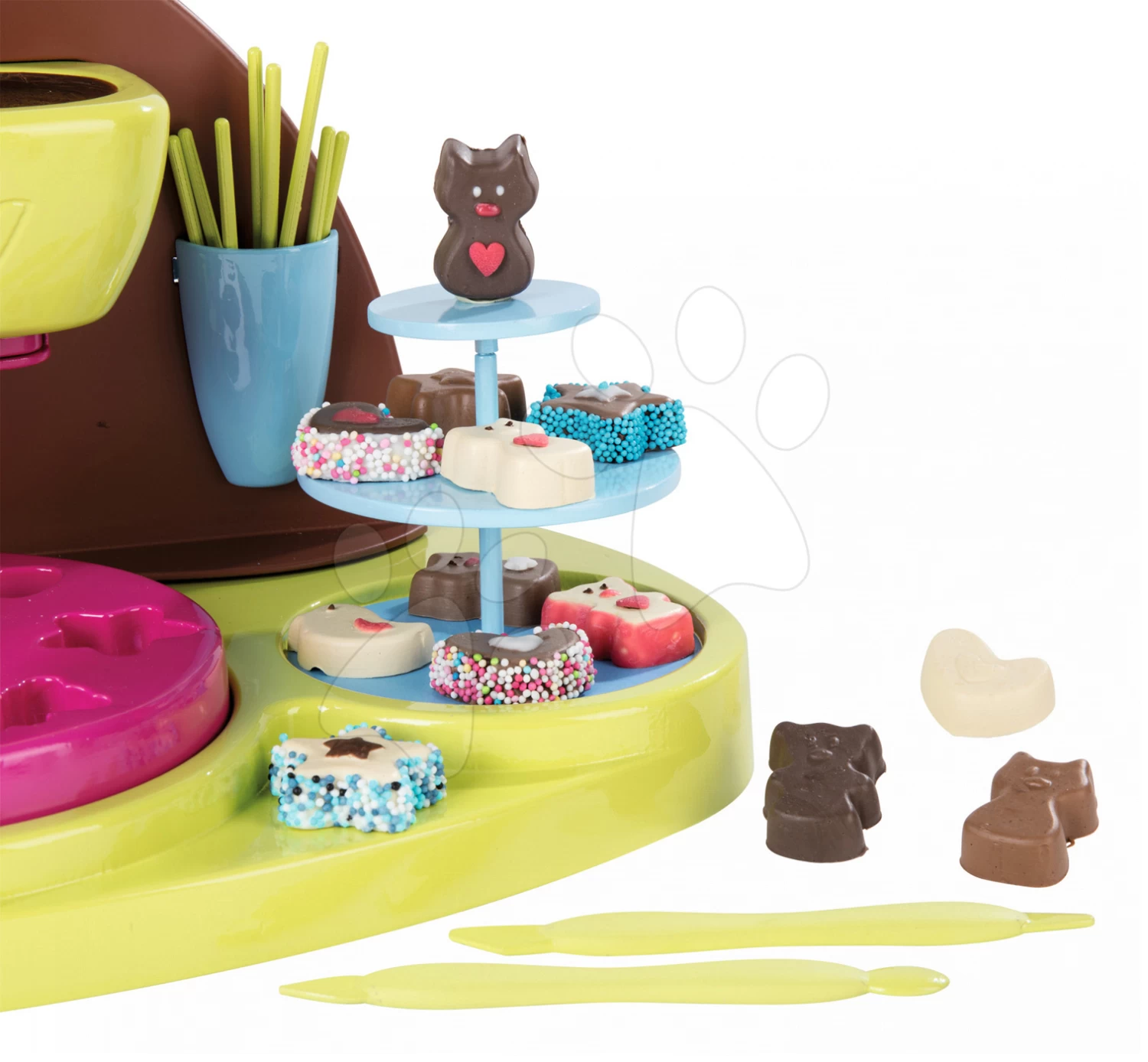 Spiel-Kochbuch Chef Smoby Schokoladenfabrik Mit Rezepten Und Einer Form Zur Herstellung Von Pralinen Ab 5 Jahren 3 Spiel-Kochbuch Chef Smoby Schokoladenfabrik Mit Rezepten Und Einer Form Zur Herstellung Von Pralinen Ab 5 Jahren – Bild 3