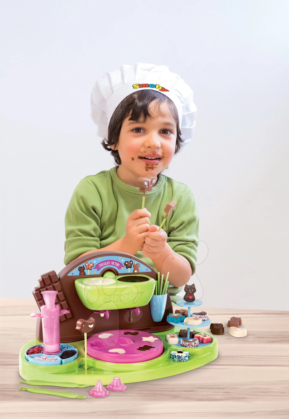 Spiel-Kochbuch Chef Smoby Schokoladenfabrik Mit Rezepten Und Einer Form Zur Herstellung Von Pralinen Ab 5 Jahren 13 Spiel-Kochbuch Chef Smoby Schokoladenfabrik Mit Rezepten Und Einer Form Zur Herstellung Von Pralinen Ab 5 Jahren – Bild 13