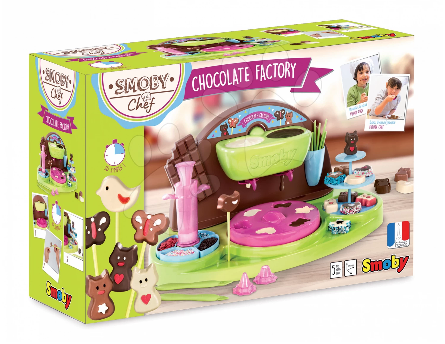 Spiel-Kochbuch Chef Smoby Schokoladenfabrik Mit Rezepten Und Einer Form Zur Herstellung Von Pralinen Ab 5 Jahren 5 Spiel-Kochbuch Chef Smoby Schokoladenfabrik Mit Rezepten Und Einer Form Zur Herstellung Von Pralinen Ab 5 Jahren – Bild 5