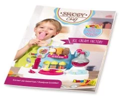 Eisdiele Spiel-Kochbuch Chefkoch Ice Cream Factory Smoby Rezepte Und Formen Zur Herstellung Von Eiscreme Und Eis Am Stiel Ab 5 Jahren -Smoby 312113 d smoby ice cream factory