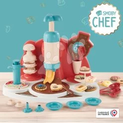 Set Elektronische Küche Mit Waschmaschine Und Bügelbrett Tefal Cleaning Kitchen 360° Smoby Und Ein Verspieltes Kochbuch Zum Zubereiten Von Kuchen Und Ein 3-in-1-Kosmetiketui 3v1 SM311050-34 -Smoby 312117 c smoby hrava kucharka