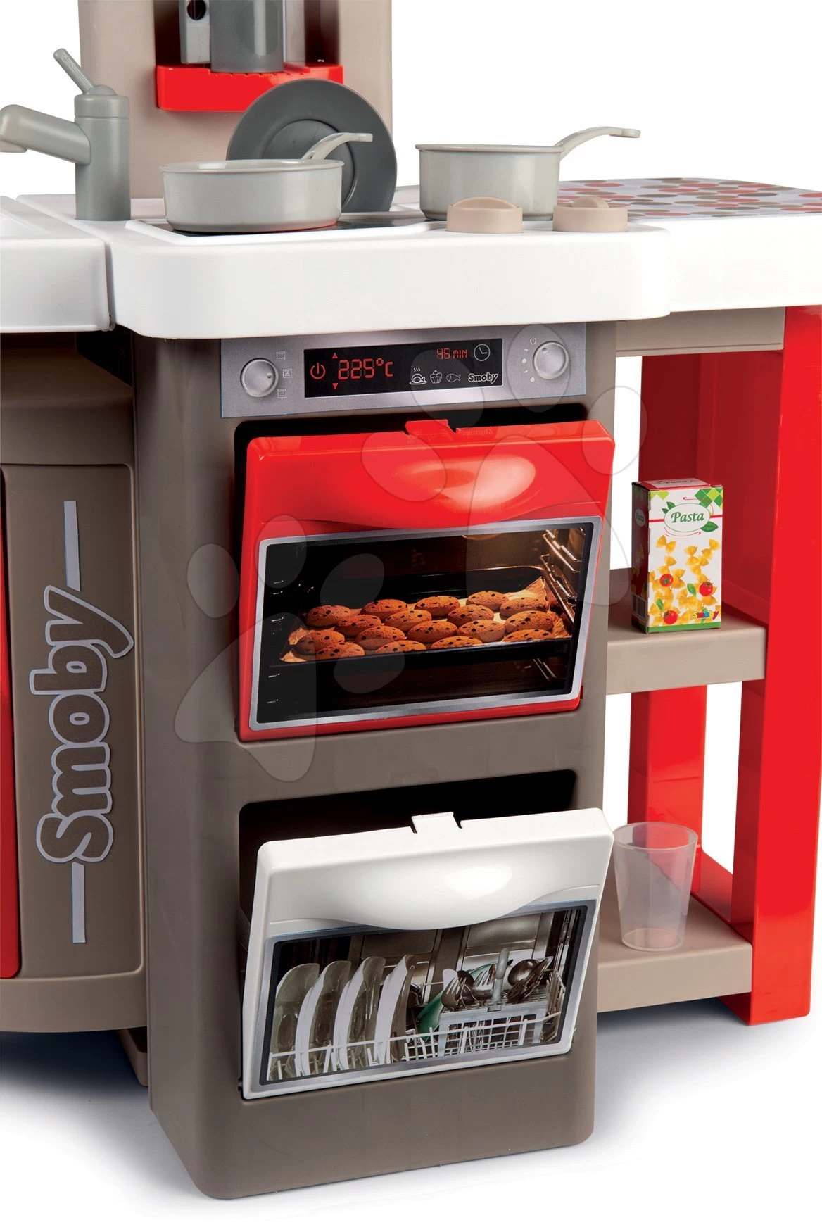 Tefal Opencook Bubble Smoby Rotes Klappküchenset Mit Sound Und Magischem Sprudeln Und Ein Simulator Mit Einem Elektronischen V8-Fahrersimulator 7 Tefal Opencook Bubble Smoby Rotes Klappküchenset Mit Sound Und Magischem Sprudeln Und Ein Simulator Mit Einem Elektronischen V8-Fahrersimulator – Bild 7
