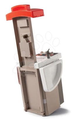 Set Klappküche Elektro Tefal Opencook Smoby Rot Mit Kaffeemaschine Und Kühlschrank Und Ein Reinigungswagen Mit Staubsauger Und Bügelbrett -Smoby 312200 l smoby kuchynka 3