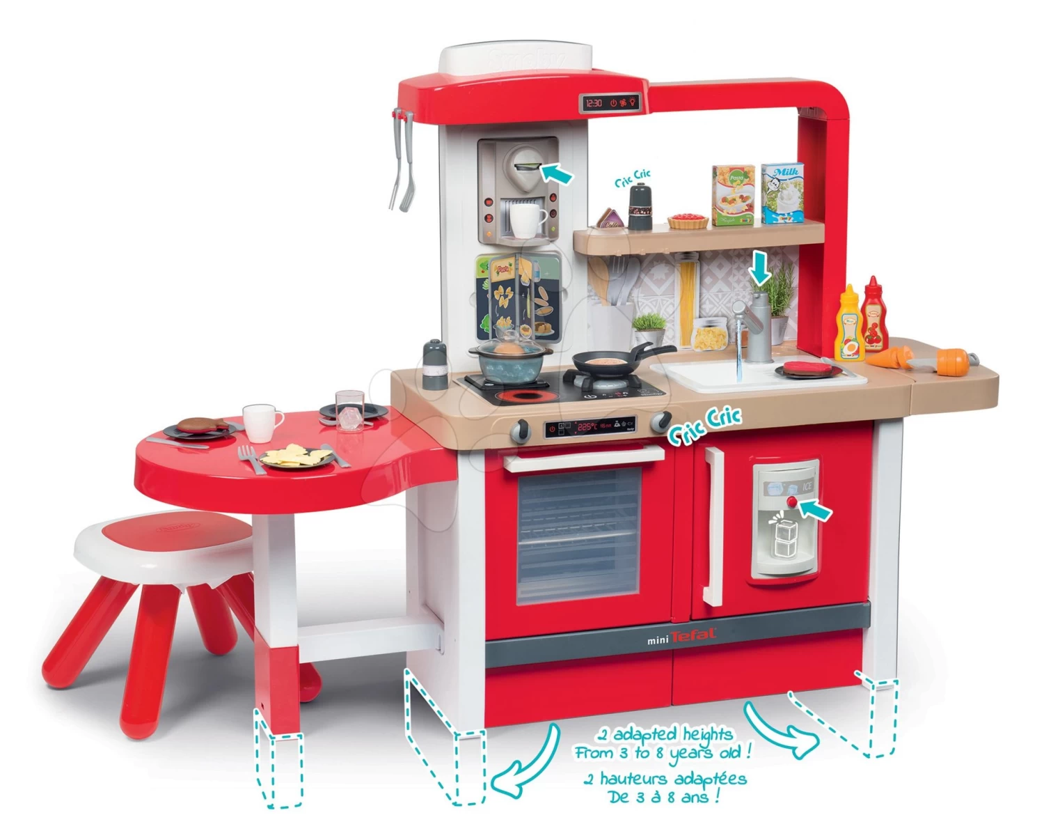 Küche Erweitbar Mit Fließendem Wasser Tefal Evolutive Gourment Smoby Mit Roter Mikrowelle Mit Sound Und Licht 5 Küche Erweitbar Mit Fließendem Wasser Tefal Evolutive Gourment Smoby Mit Roter Mikrowelle Mit Sound Und Licht – Bild 5
