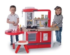 Set Küche Wachsend Mit Fließendem Wasser Tefal Evolutive Grand Chef Smoby Und Zeichenbank Zeichnen Und Löschen Mit Ablage -Smoby 312301 e smoby kuchynka 14