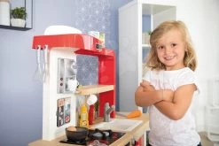 Wachsende Küche Mit Fließendem Wasser Tefal Evolutive Smoby Rot Mit Zauberhaftem Sprudeln Pasta Karotte Stuhl Und 43 Zubehörteilen -Smoby 312301 lifestyle c smoby kuchynka 2