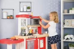 Set Küche Erweitbar Mit Fließendem Wasser Und Mikrowelle Tefal Evolutive Smoby Und Ein 100-teiliges Set Obst, Gemüse Und Lebensmittel Als Geschenk -Smoby 312302 lifestyle b smoby kuchynka 14