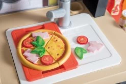 Set Restaurant Mit Elektronischer Küche Chef Corner Restaurant Smoby Mit Eis Und Einem Grünen Tisch Mit Einem Roten Stuhl -Smoby 312303 j smoby kuchynka 7