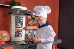 Restaurant Mit Elektronischer Küche Kids Restaurant Smoby Mit Fließendem Wasser Und Einer Funktionsfähigen Kasse Mit Kaffeemaschine Und Einer 101 Cm Hohen Esstheke -Smoby 312304 o smoby kuchynka