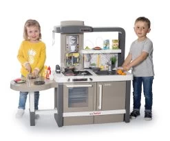 Elektronische Spielküche Mit Verstellbarer Höhe Tefal Evolutive Kitchen Smoby Sprudelwasser Und Funktionsgeräten 40 Zubehör 101 Cm Höhe/51 Cm, Theke SM312305 -Smoby 312305 c smoby kuchynka