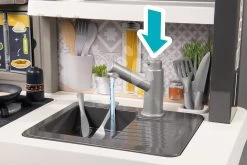 Elektronische Spielküche Mit Verstellbarer Höhe Tefal Evolutive Kitchen Smoby Sprudelwasser Und Funktionsgeräten 40 Zubehör 101 Cm Höhe/51 Cm, Theke SM312305