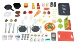 Restaurant Mit Elektronischer Küche Chef Corner Restaurant Smoby Beidseitig Mit Fließwasser Und Spezialitäten Höhenverstellbar 70 Zubehör SM312307 -Smoby 312307 b smoby kuchynka