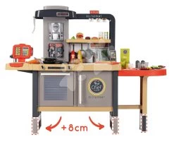 Restaurant Mit Elektronischer Küche Chef Corner Restaurant Smoby Beidseitig Mit Fließwasser Und Spezialitäten Höhenverstellbar 70 Zubehör SM312307 -Smoby 312307 e smoby kuchynka