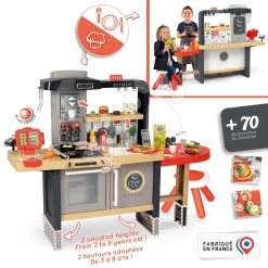 Restaurant Mit Elektronischer Küche Chef Corner Restaurant Smoby Beidseitig Mit Fließwasser Und Spezialitäten Höhenverstellbar 70 Zubehör SM312307