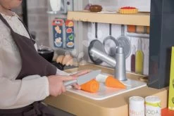 Restaurant Mit Elektronischer Küche Chef Corner Restaurant Smoby Beidseitig Mit Fließwasser Und Spezialitäten Höhenverstellbar 70 Zubehör SM312307 -Smoby 312307 j smoby kuchynka