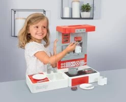 Reiseküche Cook&Go Red Smoby Klappbar Elektronisch Mit Sound Funktionen Und 17 Zubehörteilen -Smoby 312401 l smoby kuchynka