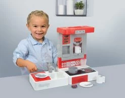Reiseküche Cook&Go Red Smoby Klappbar Elektronisch Mit Sound Funktionen Und 17 Zubehörteilen -Smoby 312401 m smoby kuchynka