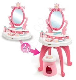 Puppenhaus-Set Violette Baby Nurse Large Doll's Play Center Smoby Und Kosmetiktisch Princess 2in1 Mit Stuhl -Smoby 320222 b smoby kozmeticky stolik 2