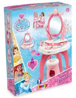 Puppenhaus-Set Violette Baby Nurse Large Doll's Play Center Smoby Und Kosmetiktisch Princess 2in1 Mit Stuhl -Smoby 320222 g smoby kozmeticky stolik