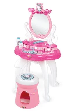 Puppenhaus-Set Violette Baby Nurse Large Doll's Play Center Smoby Und Kosmetiktisch Princess 2in1 Mit Stuhl -Smoby 320239 a smoby kozmeticky stolik