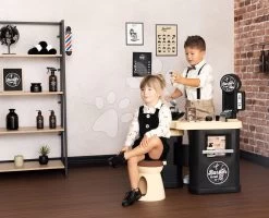Set Spielhaus Für Die Puppe Large Doll's Play Center Natur D'Amour Baby Nurse Smoby Und Friseursalon – Dreiflügelig Barber Shop Und Zusammenklappbarer Kinderwagen 220376-18 -Smoby 320243 o smoby kadernictvo