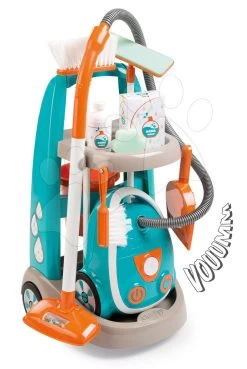 SMOBY Set Elektronische Küche Bon Appetit Mit Kaffeemaschine Mit Reinigungswagen Mit Sound Staubsauger Vacuum Cleaner -Smoby 330309 f smoby uprataovaci set 2