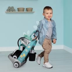 Set Spielhaus Für Die Puppe Large Doll's Play Center Natur D'Amour Baby Nurse Smoby Und Ein Reinigungswagen Mit Bügelbrett Und Bügeleisen 220376-11 -Smoby 330316 f smoby upratovaci vozik 1