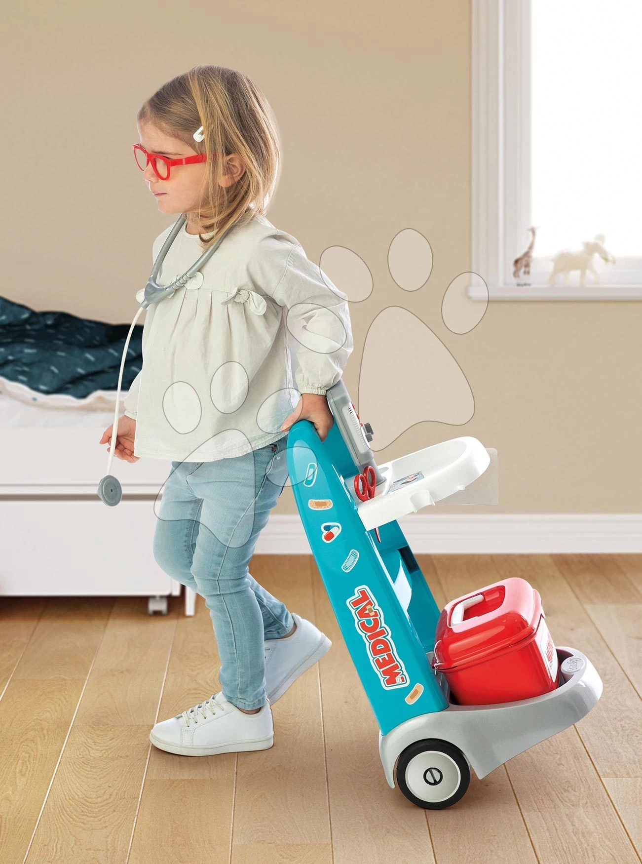 Set Elektronische Küche Mit Waschmaschine Und Bügelbrett Tefal Cleaning Kitchen 360° Smoby Und Ein Medizinischer Wagen - Elektronisch Mit Ton Und Licht SM311050-14 4 Set Elektronische Küche Mit Waschmaschine Und Bügelbrett Tefal Cleaning Kitchen 360° Smoby Und Ein Medizinischer Wagen - Elektronisch Mit Ton Und Licht SM311050-14 – Bild 4