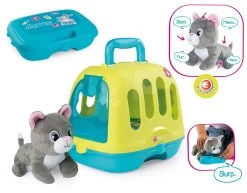 Set Katzenhus Mit Dem Sound Von Cat's House Veterinary Smoby Und Ein Tierarzt-Koffer Mit Einer Katze Mit 4 Sounds - Ideal Für 2 Kinder -Smoby 340300 a smoby vet case