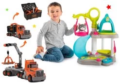 Set Katzenhäuser Mit Dem Sound Von Cat's House Veterinary Smoby Und Ein Black & Decker Truck Mit Kran -Smoby 340400set 10 smoby set 2