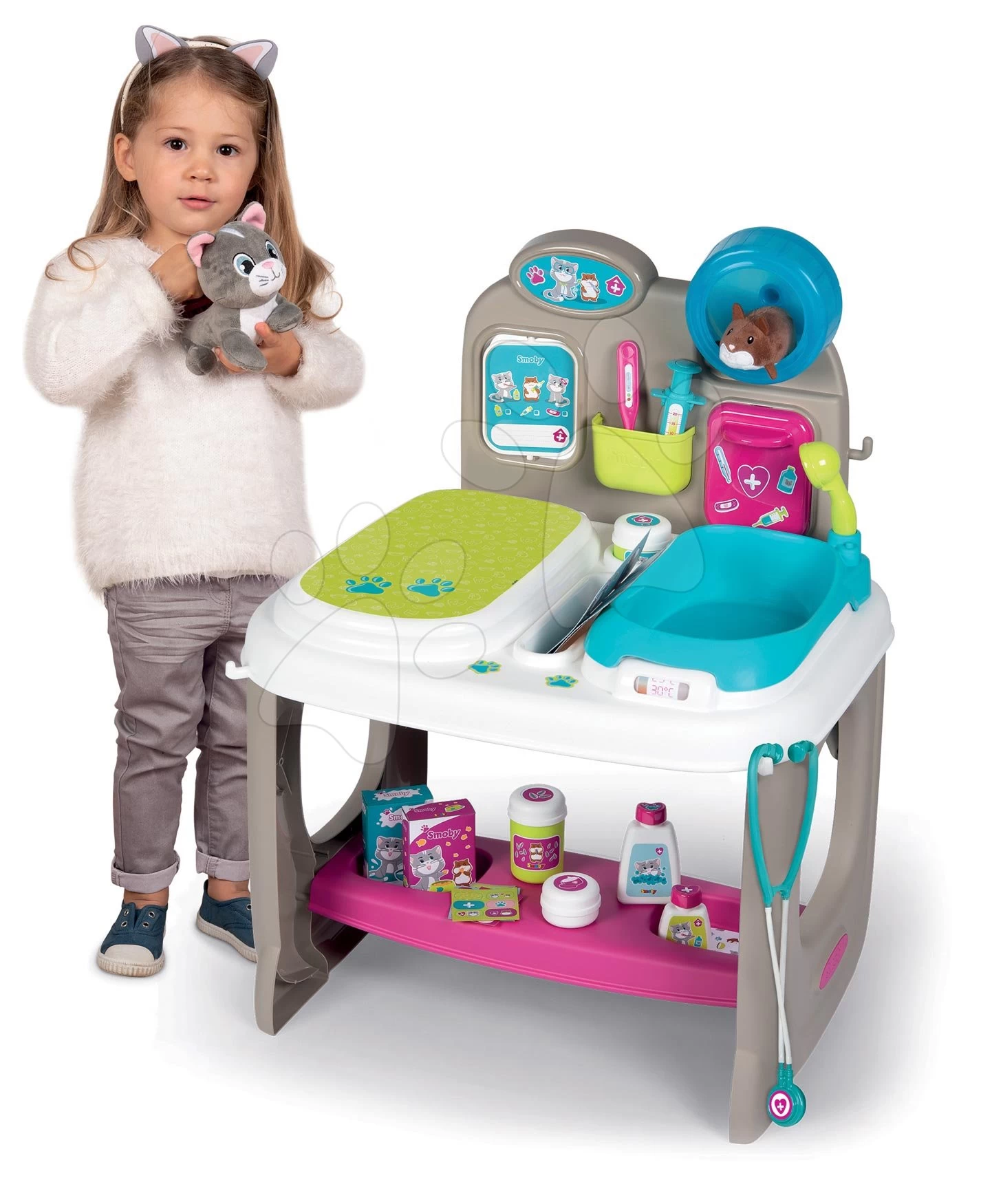 Set Spielküche Mit Sounds Cherry Kitchen Green Smoby Mit Einer Tierarztpraxis Für Tiere 11 Set Spielküche Mit Sounds Cherry Kitchen Green Smoby Mit Einer Tierarztpraxis Für Tiere – Bild 11