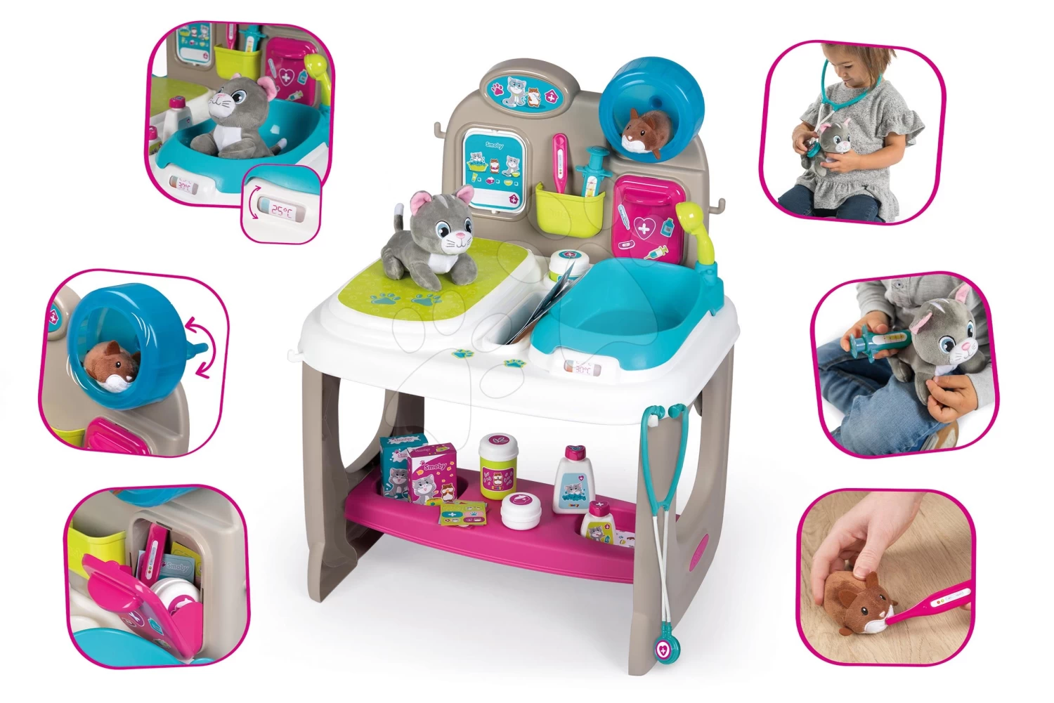 Set Spielküche Mit Sounds Cherry Kitchen Green Smoby Mit Einer Tierarztpraxis Für Tiere 10 Set Spielküche Mit Sounds Cherry Kitchen Green Smoby Mit Einer Tierarztpraxis Für Tiere – Bild 10