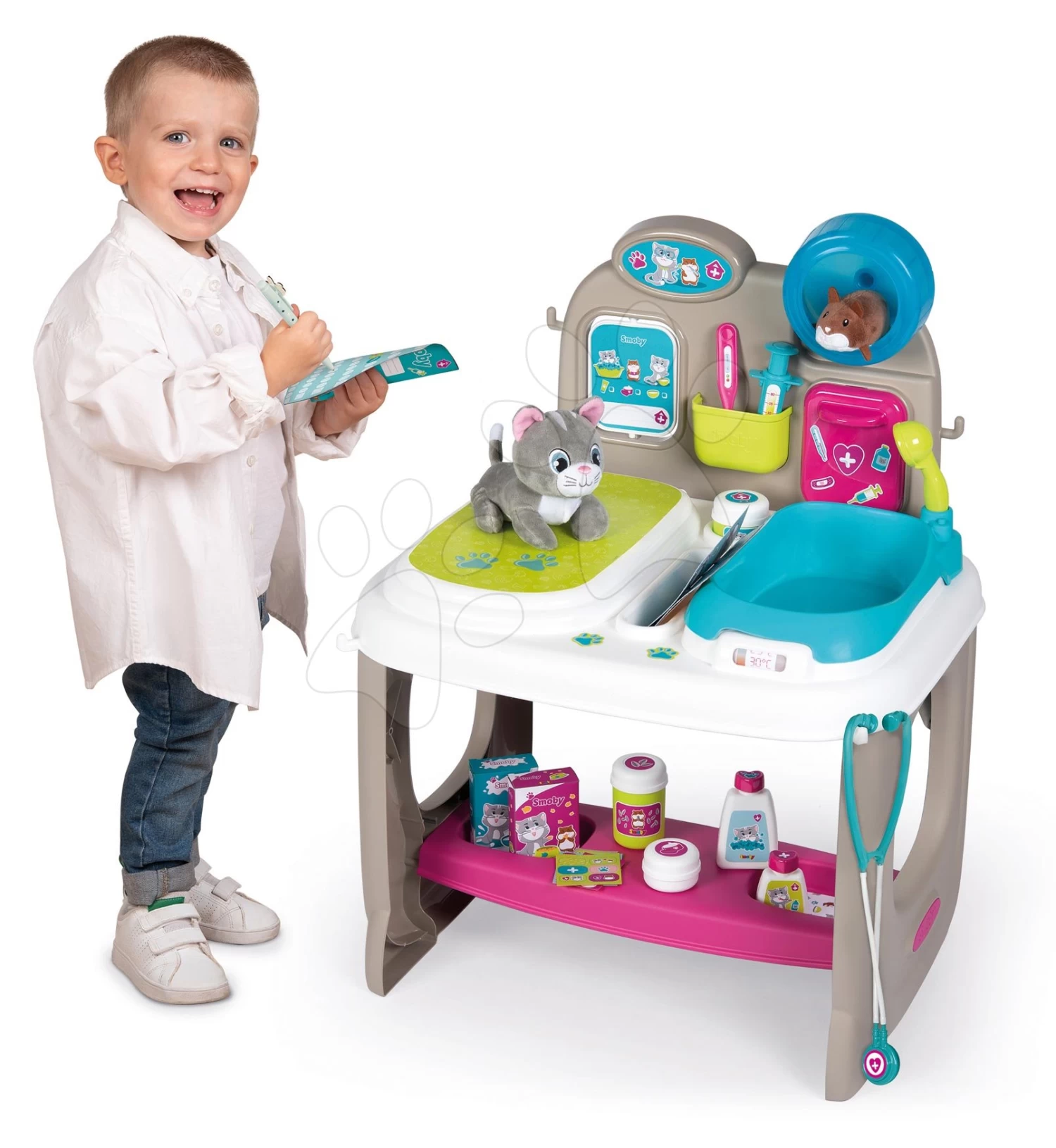 Set Spielküche Mit Sounds Cherry Kitchen Green Smoby Mit Einer Tierarztpraxis Für Tiere 2 Set Spielküche Mit Sounds Cherry Kitchen Green Smoby Mit Einer Tierarztpraxis Für Tiere – Bild 2