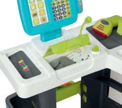 Set Spielküche Mit Sound Bon Appetit Kitchen Grey Smoby Mit Lebensmittelgeschäft Und Elektronischer Registrierkasse -Smoby 350212 b smoby market 3