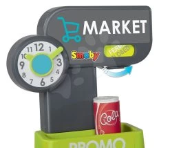 Set Küche Wachsend Mit Fließendem Wasser Und Mikrowelle Tefal Evolutive Smoby Und Ein Lebensmittelmarkt Mit Elektronischer Registrierkasse Und Scanner -Smoby 350212 d smoby market