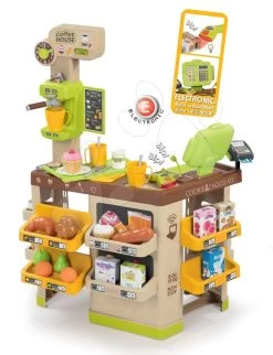 Küchenset Elektronisch Tefal Studio 360° Smoby Und Eine Kaffeehaus-Espressomaschine -Smoby 350214 a smoby coffee house