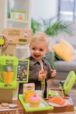 Puppenspielzentrum Violette Baby Nurse Large Doll's Play Center Smoby Und Eine Kaffeehaus-Espressomaschine -Smoby 350214 m smoby coffee house