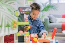 Set Spielhaus Für Die Puppe Large Doll's Play Center Natur D'Amour Baby Nurse Smoby Und Der Elektronikladen Maxi Market Mit Einem Medizinischen Wagen -Smoby 350215 l smoby maximarket 1