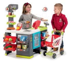 Set Küche Mit Technischer Ausstattung Tech Edition Smoby Elektronisch Mit Maxi Market Supermarkt Und Kühlbox -Smoby 350215 n smoby maximarket 1